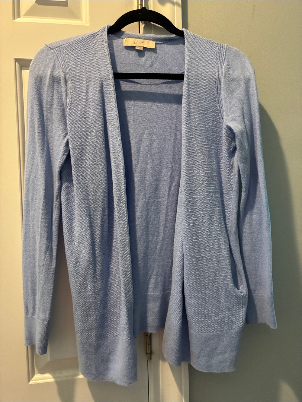 LOFT Powder Blue Open-Front Women's Cardigan